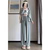 Narrow Version of Ice Silk Sun Protection Wide-leg Pants for Women's Summer High Waist Drooping Cool Pants Thin Slim Straight Pants Casual Pants