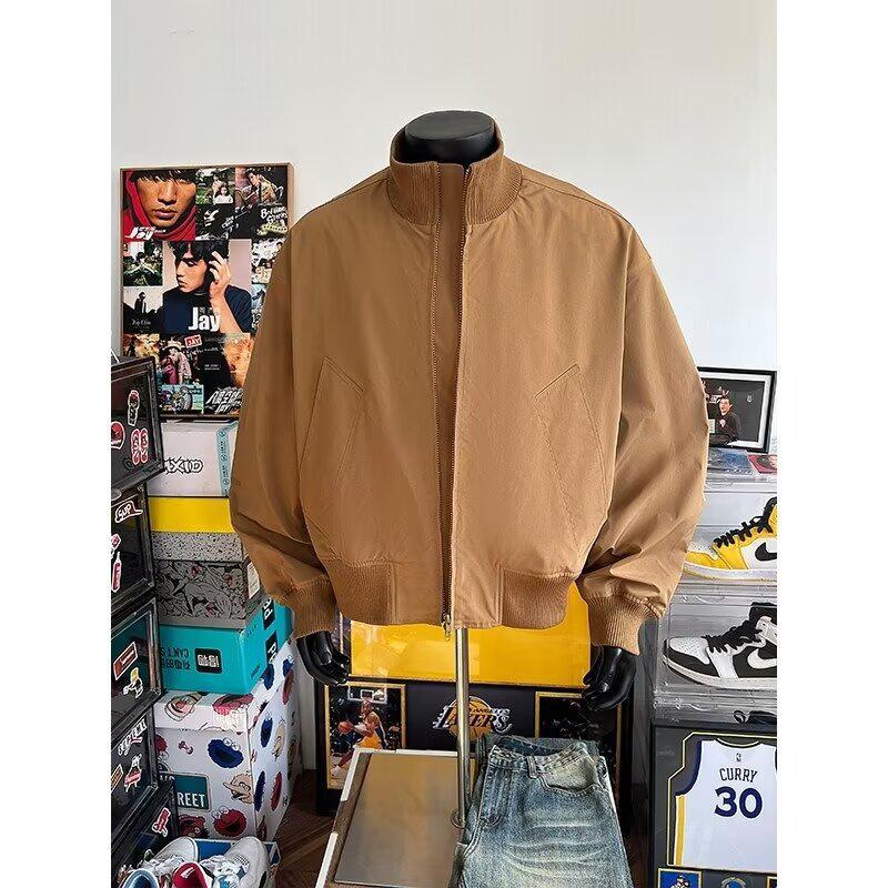 Men's Retro Stand Collar Jacket - Trendy, Comfortable, Casual Outerwear