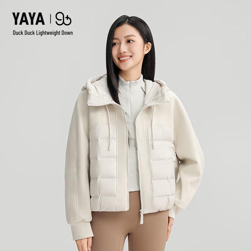 

YAYA Women s Lightweight Colorblock Down Jacket S