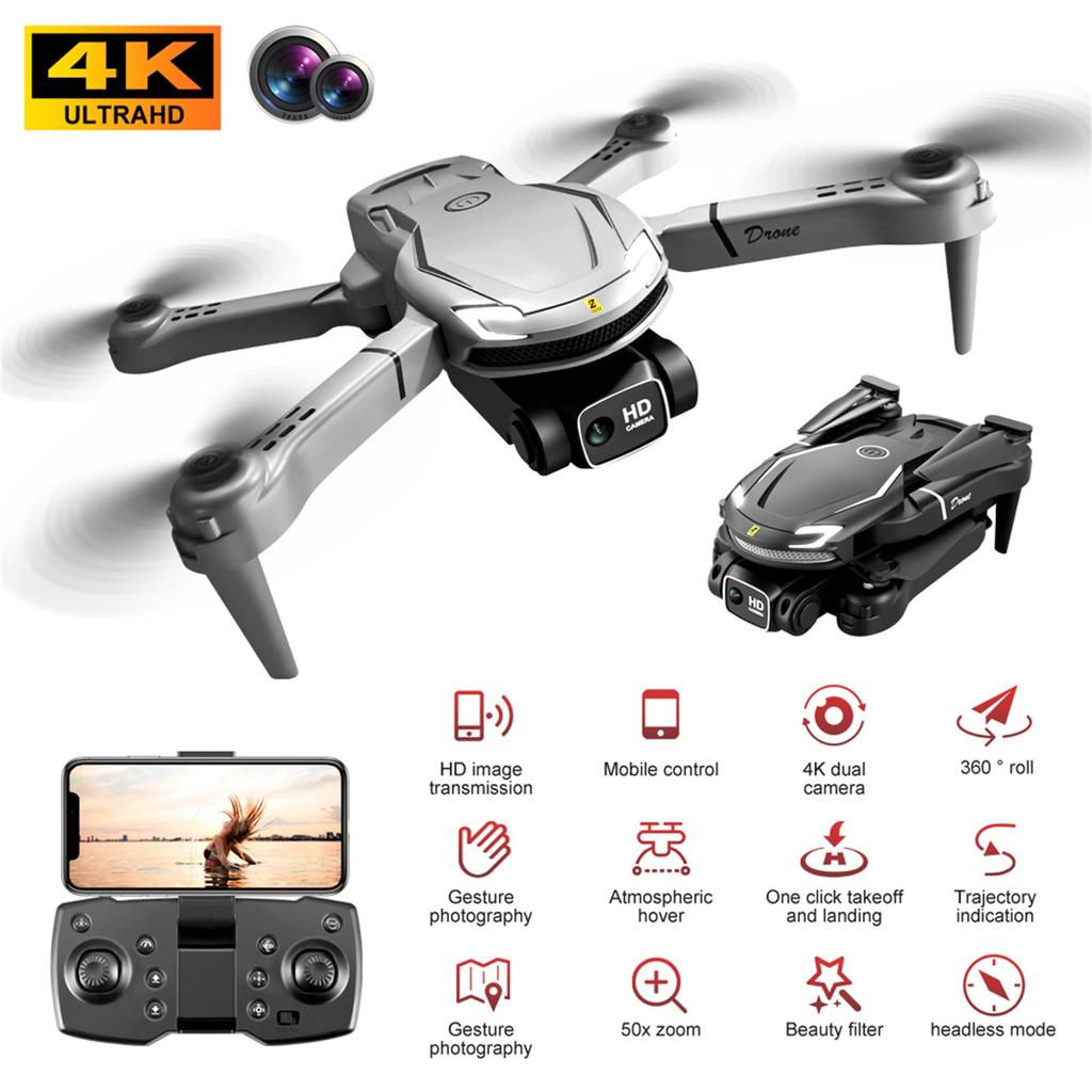 Dron s 4K HD duální kamerou pro začátečníky, s bezhlavým režimem, WIFI RC dron, skvělé vánoční dárky pro dospělé a děti