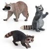 Animal Model Simulated Detailed PVC Forest Animal Raccoon Model for Kids