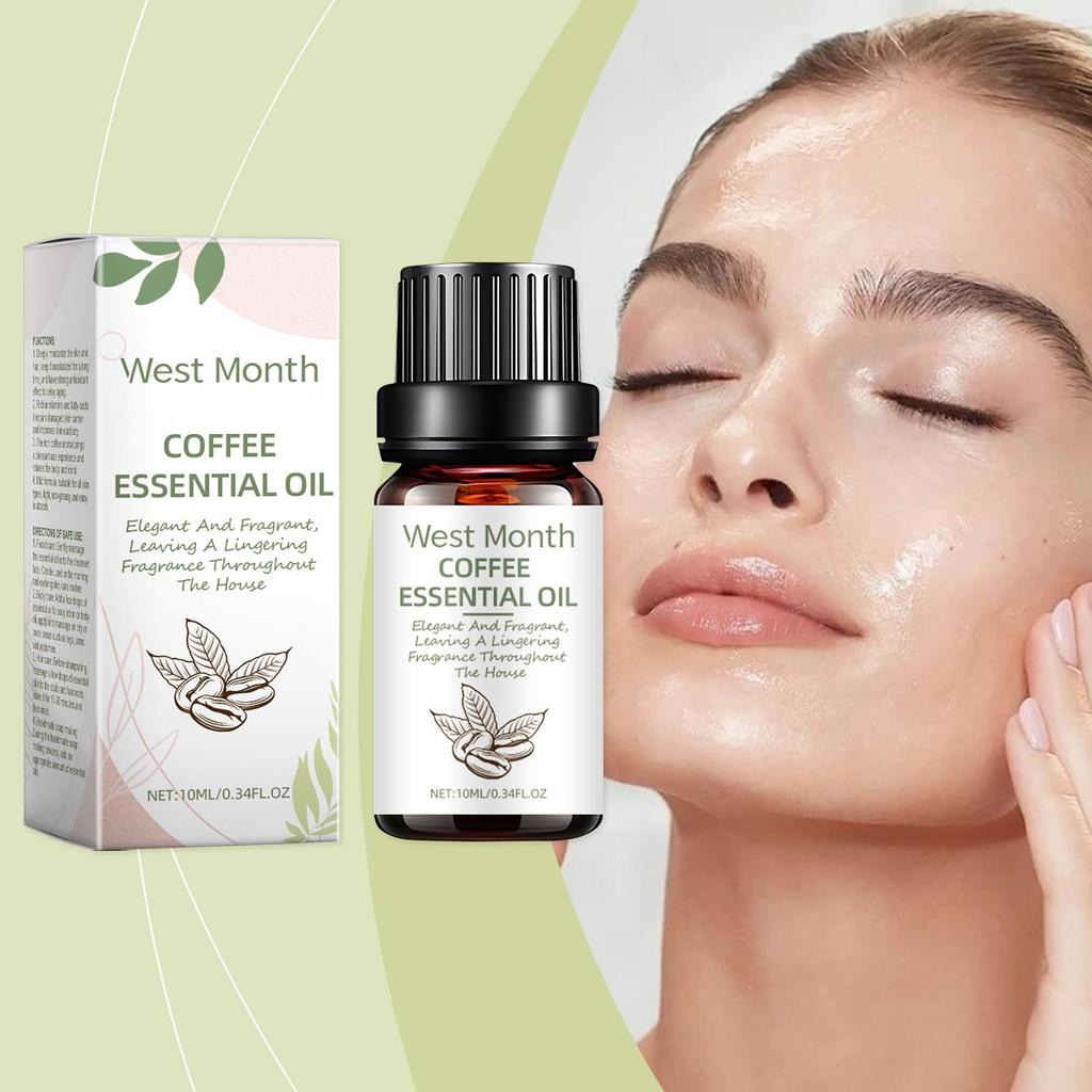 West&Month Coffee Seed Essential Oil Gentle Moisturizing Skin Nourishing Multi-Effect Essence Oil Nourishing Massage Oil 10ml