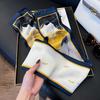 Long Silk Scarf Women's New Small Silk Scarf Printing Simulation Silk Tied Bag Streamer Explosion Sweet Little Scarf