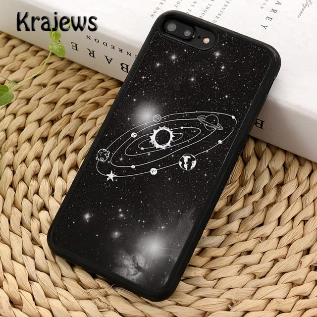 Krajews Solar System Planet Constellations Phone Case For iPhone 17 Air 16 15 14 plus 11 12 13 pro max coque Fundas