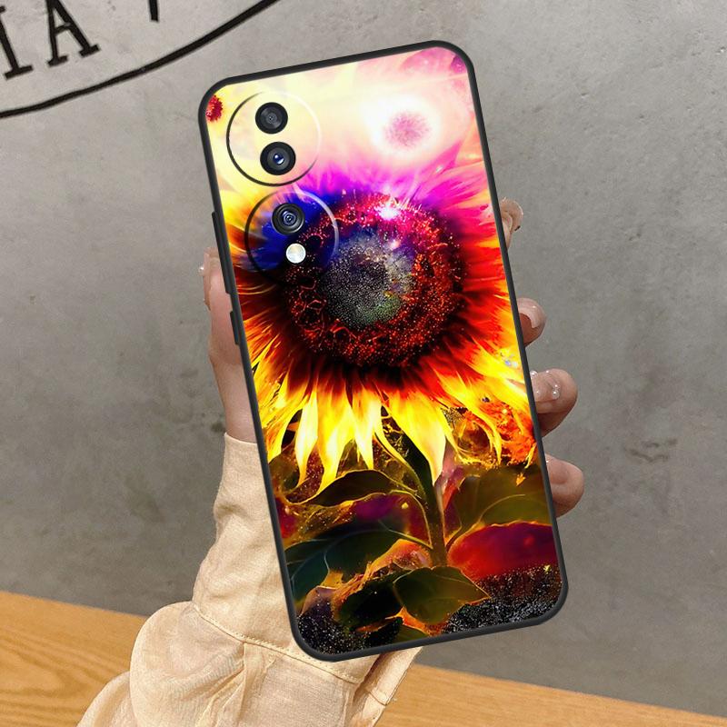Beauty Yellow Sunflower Case For Honor Magic 7 Lite 5 6 8 Pro 200 400 50 70 90 Win RT X8c X8b X9a X9b X9c X9d Cover
