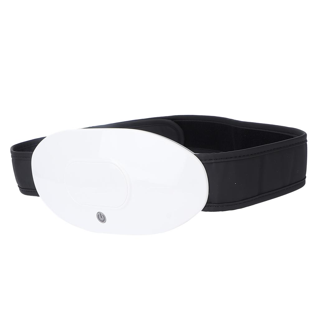 Lumbar Massager EMS Pulse Heating Waist Body Slimming Massage Belt Abdominal Massager White