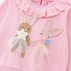 Children's Stylish Tops 2025 New Girls' Skin-Friendly Pure Cotton Sweatshirt Base Shirt Cute Pure Cotton Autumn Wear for Baby Girls