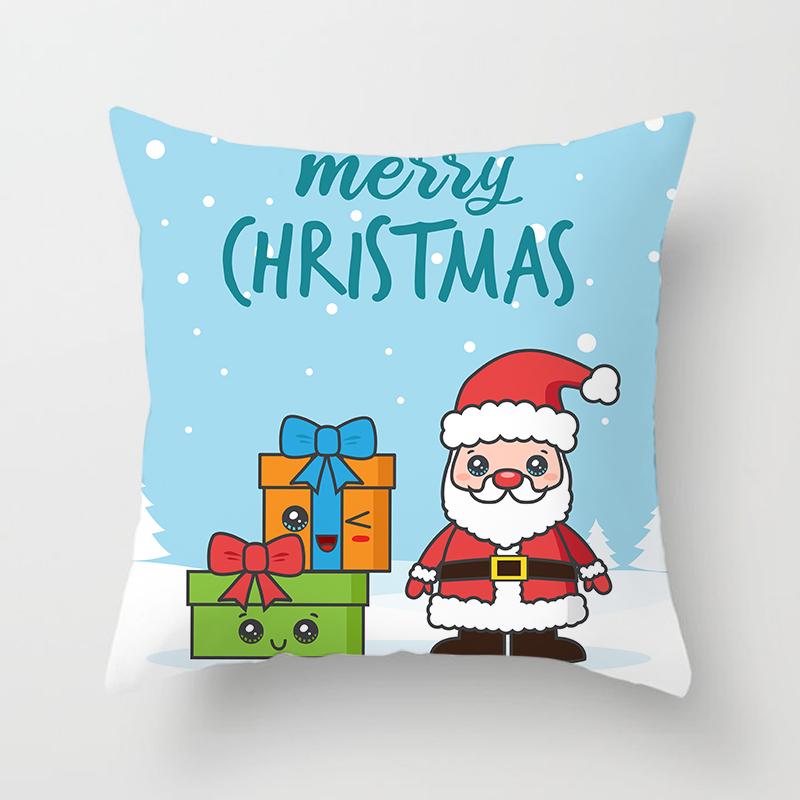 Cartoon Christmas Throw Polštář Set Santa Claus Sofa Gift Home Decor povlak na polštář Vánoční dárek povlak na polštář