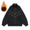 Men's Trendy Reflective Winter Jacket: Light Luxury, Loose Casual Windbreaker, Quality College Flight Suit