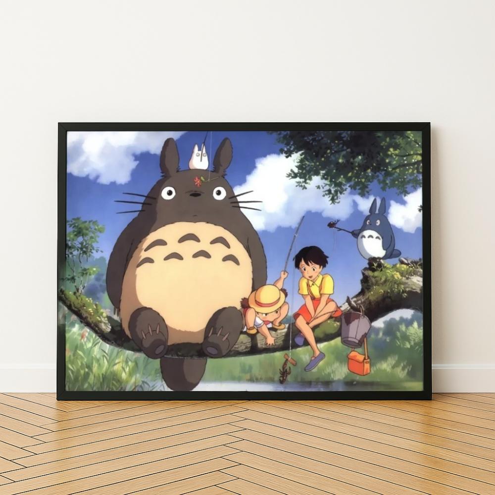 Malen nach Zahlen Bilder zum Malen-Mein Nachbar Totoro Ghibli 50x40 cm