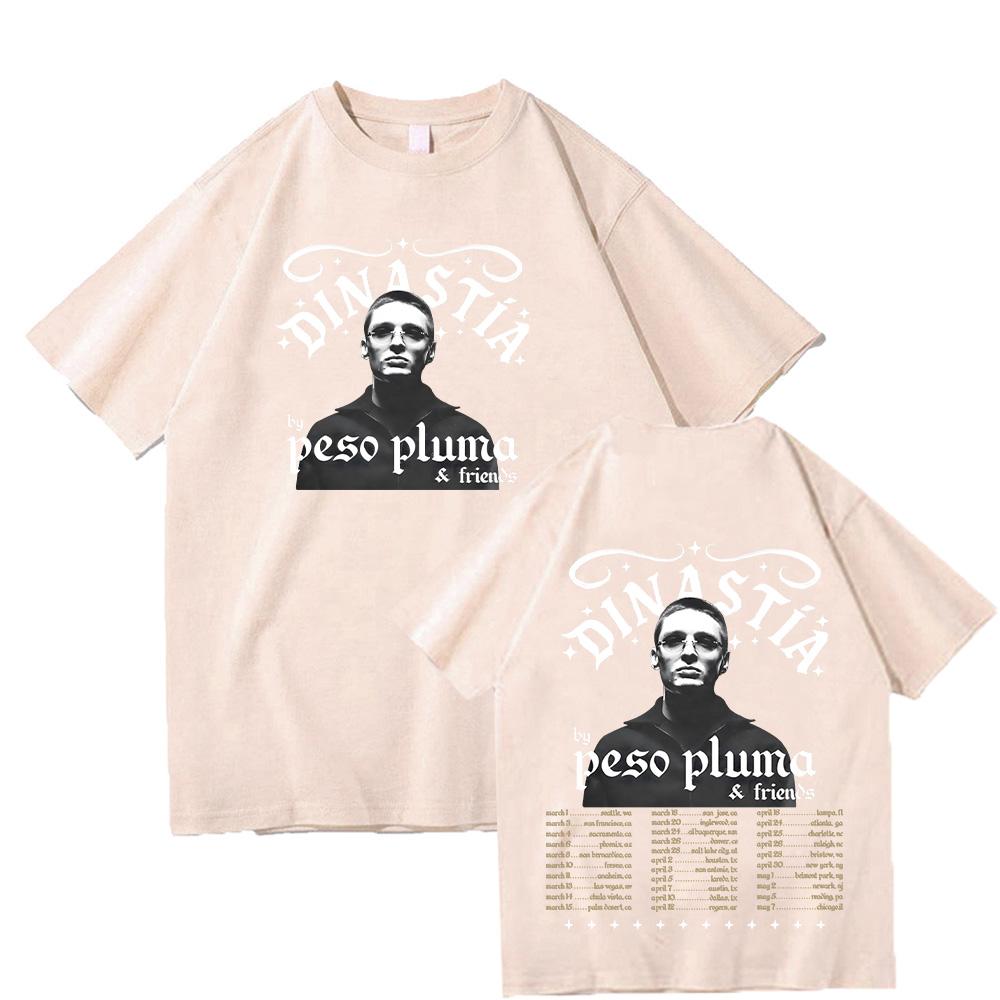 Peso Pluma DINASTIA Tour 2026 T Shirts Fan Short Sleeve Hip Hop Fashion Tshirt Unisex Cotton Clothes
