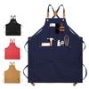 Untior Lightweight Kitchen Apron Oil-proof Can Wipe Hands Cross Back With Tool Pockets Home Kitchen Work Uniform For Restaurant