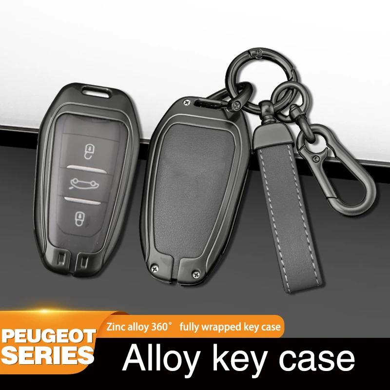 Smart nyckelfodral för bil för Peugeot 308 3008 508 5008 408 4008 208 301 407 För Citroen C4 C6 C3-XR Picasso DS Nyckelring