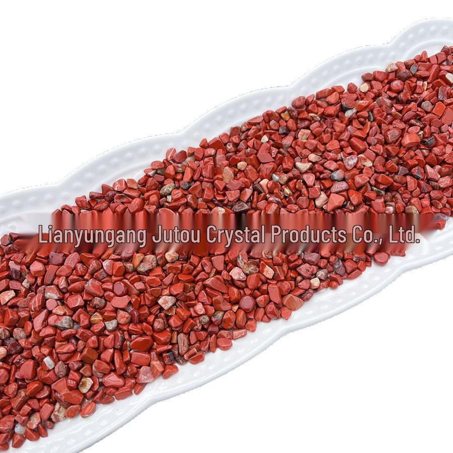 Natural Red Jade Crushed Stone for Aromatherapy, Decor, and Landscaping (1 Jin)