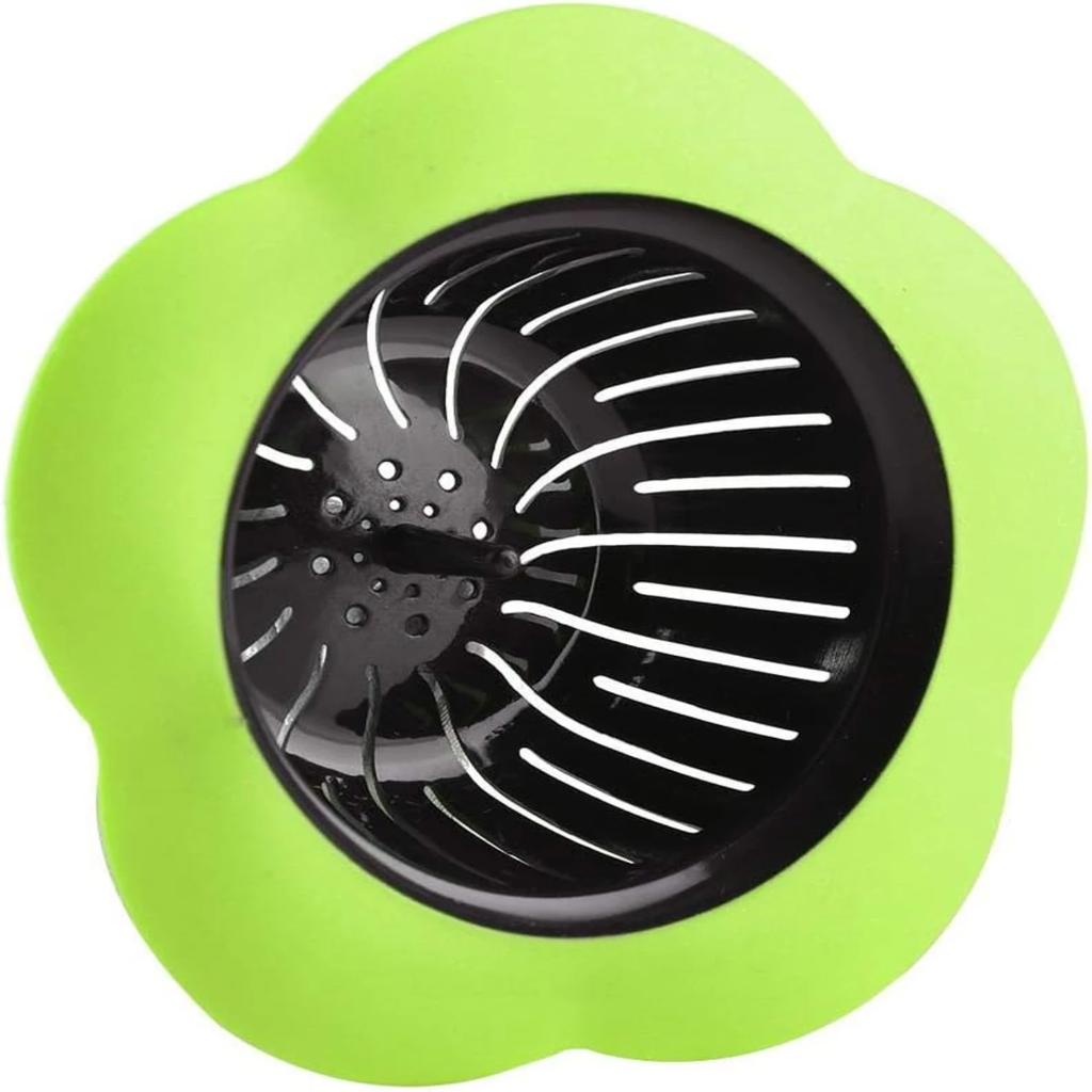 Green Plastic Sink Strainer Drain Stopper for Kitchen Bathroom Bathtub Sink Stopper Shower Drain Hair Strainer Sink Plug