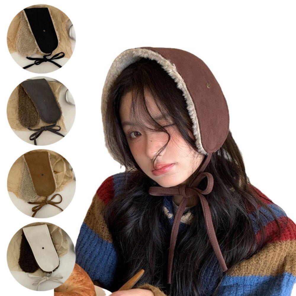 

Winter Warm Plush Earmuffs Cold Protection Ear Cover Portable Fluffy Earplugs білий