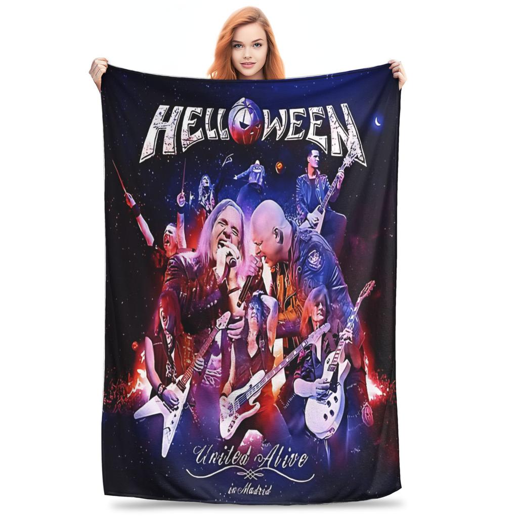 Cozy Helloween ist eine Power Metal Band Decke Bettwäsche Dekorativ Überwurf Leichte Dünne Flanell für Büro