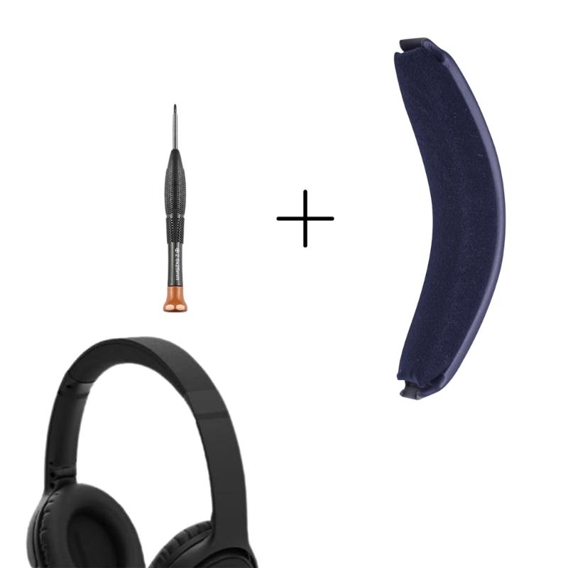 Replacement Headband Cushion With Screwdriver For QC35/35II Headphones Comfortable Protein Leather Headbeam Pad