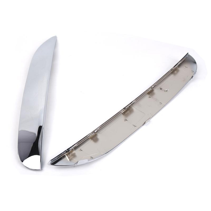 2pcs Front Bumper Moulding Trim For BMW 7 Series F01 F02 2009-2015 Front M Sport Bumper- 51118047727 51118047728 Car Acesssories