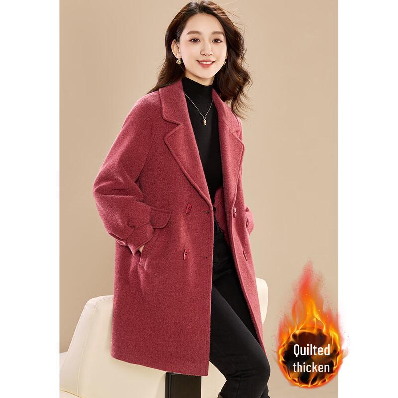 

Kebeier Women s Padded Wool Blend Toggle Button Coat 3XL