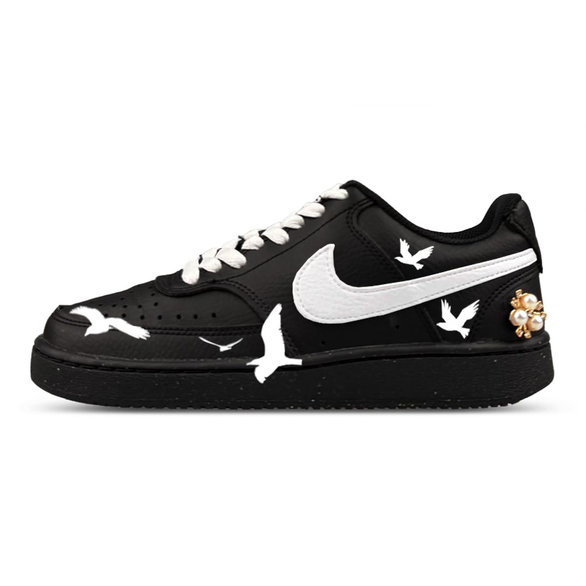 

Nike Court Vision Low Abrasion Resistant Low top Skateboard Shoes Unisex Black DH2987-002(Team47-) 40.5
