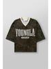 YOUNGLA Men's American Oversized Quick-Dry Mesh T-Shirt for Summer Sports & Fitness