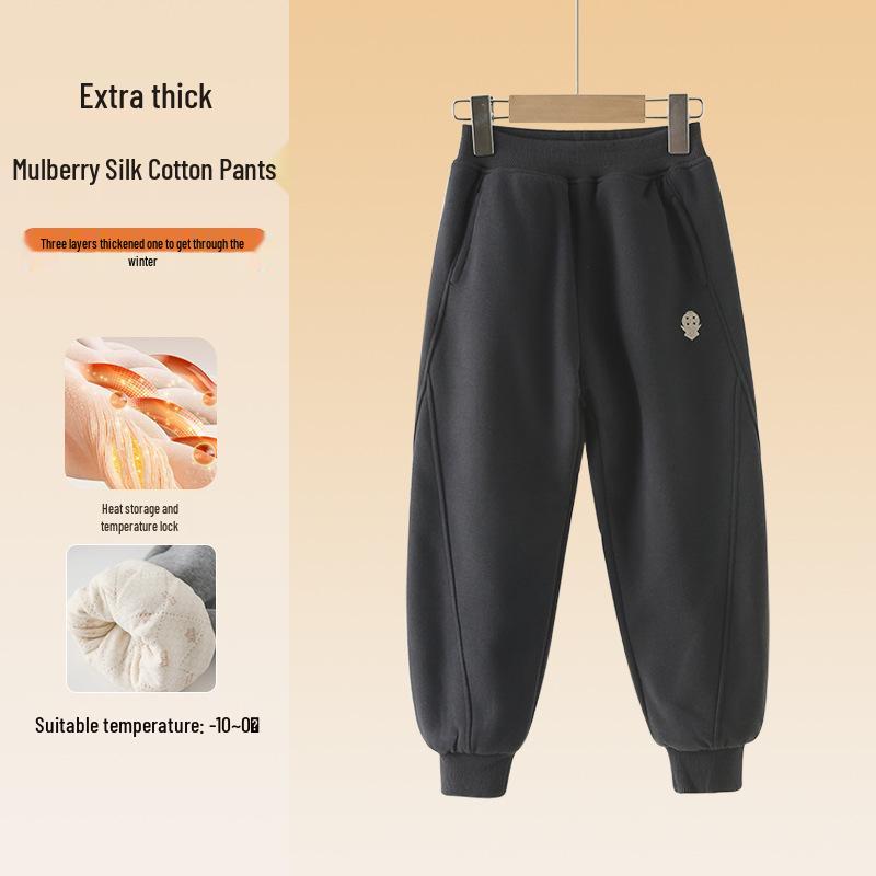 Pantalones de Invierno Acolchados con Forro Polar para Niños y Niñas Grandes