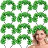 StPatricks Day Headband Fabric Flower Hair Hoop Music Festival Women Headwear
