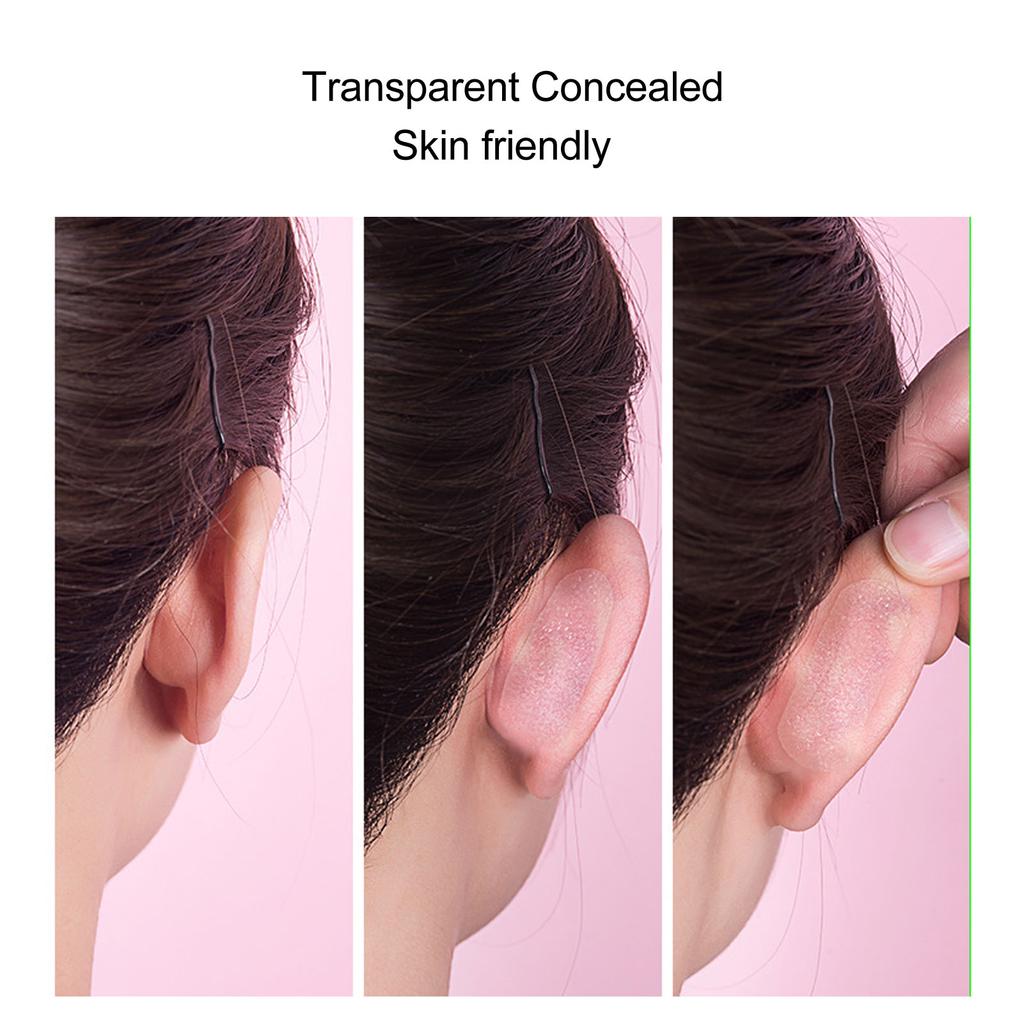 10 Sheets 60pcs Ear Patch Small Silicone Transparent Frosted Ear Patch for Dating Work