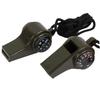 3 In 1 Emergency Safety Whistle Loud Survival Whistle Multi Functions with Mini Compass for Outdoor Hiking Camping Boating