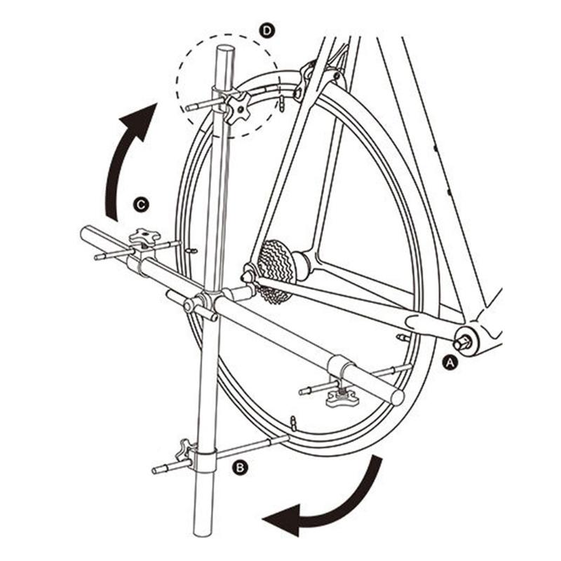 Aluminum Bicycles Derailleurs Hanger Alignment Tool With 360 Degree Rotations For Precise Rear Wheel Adjustment