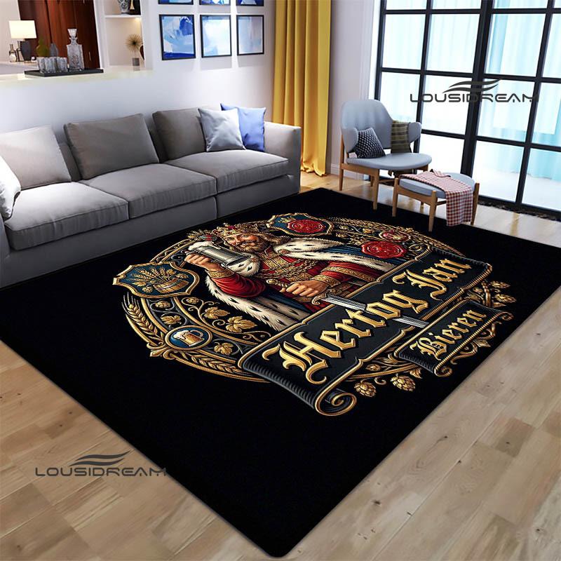 Hertog jan LOGO Teppich Wohnzimmer Schlafzimmer rutschfeste Teppiche Yogamatte Outdoor-Teppich Kawaii-Teppich Läufer Geburtstagsgeschenk