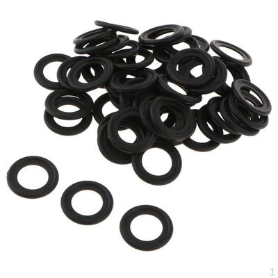 50 Pieces M14 Rubber Oil Drain Plug, Washer Seals for F5TZ 6734