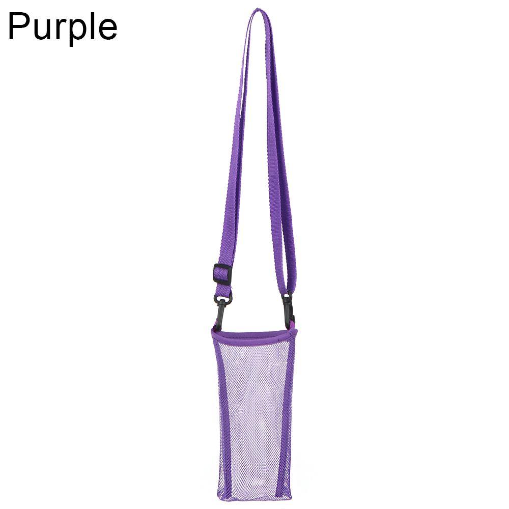 With Strap Portable Visible Bag Mug Holder Sport Water Bottle Cover Water Bottle Bag Beverage Bag Mesh Cup Pouch