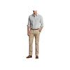 Polo Ralph Lauren Checkered Pony Logo Embroidered Twill Long Sleeve Shirt Men Shirts Gray 710818109-002