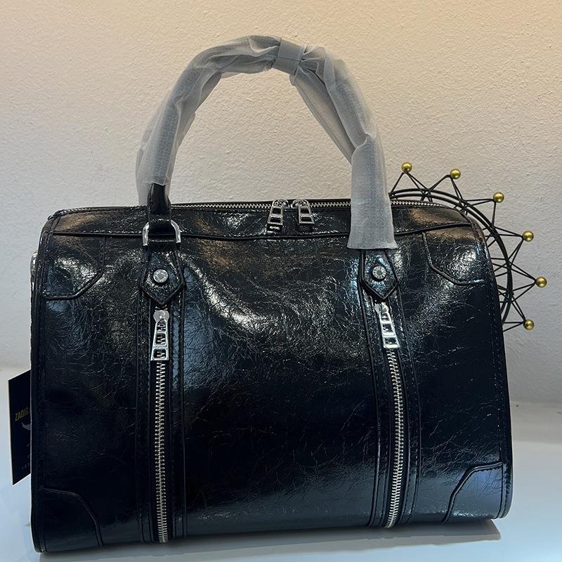Francouzská Crossbody taška přes rameno Všestranná dámská polštářová taška Boston Velká kapacita Taška s hroty z vrbového proutí