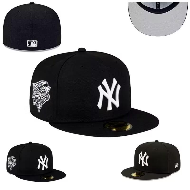 Baseball Fully Enclosed Baseball Cap, Non-Adjustable, Can Be Worn Upside Down, New Dense Embroidered American Hip-Hop Baseball League Size Cap