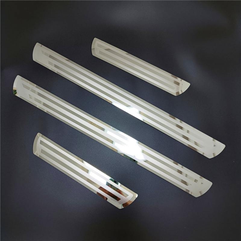 For Hyundai Solaris 2010-   Stainless Threshold Scuff Plate Trims Door Sill Pedal Protectors Styling Car Accessories