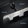 Universal Interior Car Rear View Mirror Wide Long Adjustable Adhesive Kit 10 Inch