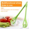 Egg Whisk 2-in-1 Egg Beater Plastic Small Balloon Blender for Blending Stirring Beating