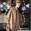 Women's Mid-Length Woolen Shirt Jacket - Autumn/Winter Korean Style, Loose Fit, Petite Versatile Coat