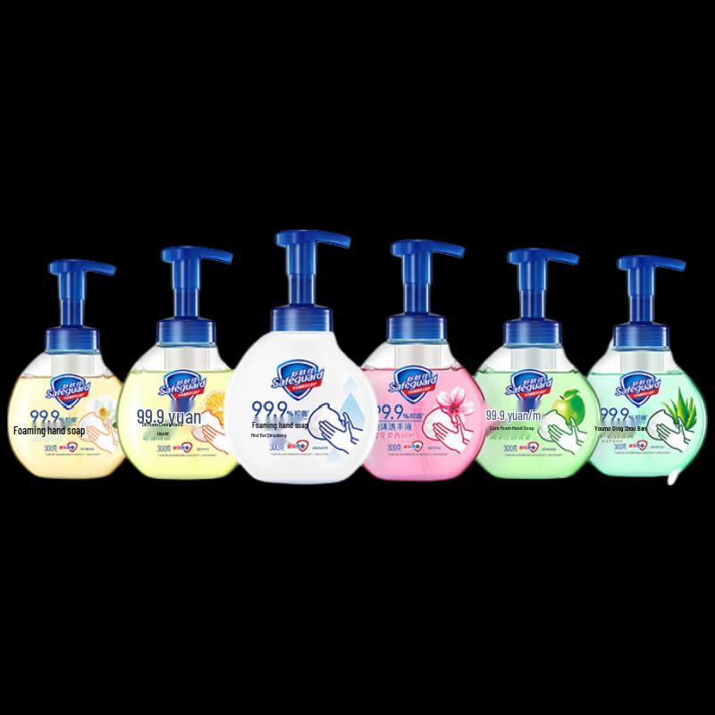 

Safeguard Antibacterial Foam Hand Soap, Cherry Blossom Scent, 3x300g