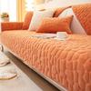 Nordic Solid Color Winter Lamb Wool Sofa Towel Thicken Plush Soft and Smooth Sofa Covers for Living Room Anti-slip Couch Cover