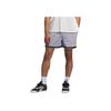 Adidas Logo Striped Print Lace-Up Plain Knit Sports Shorts Unisex Shorts Honor-Gray IY7386