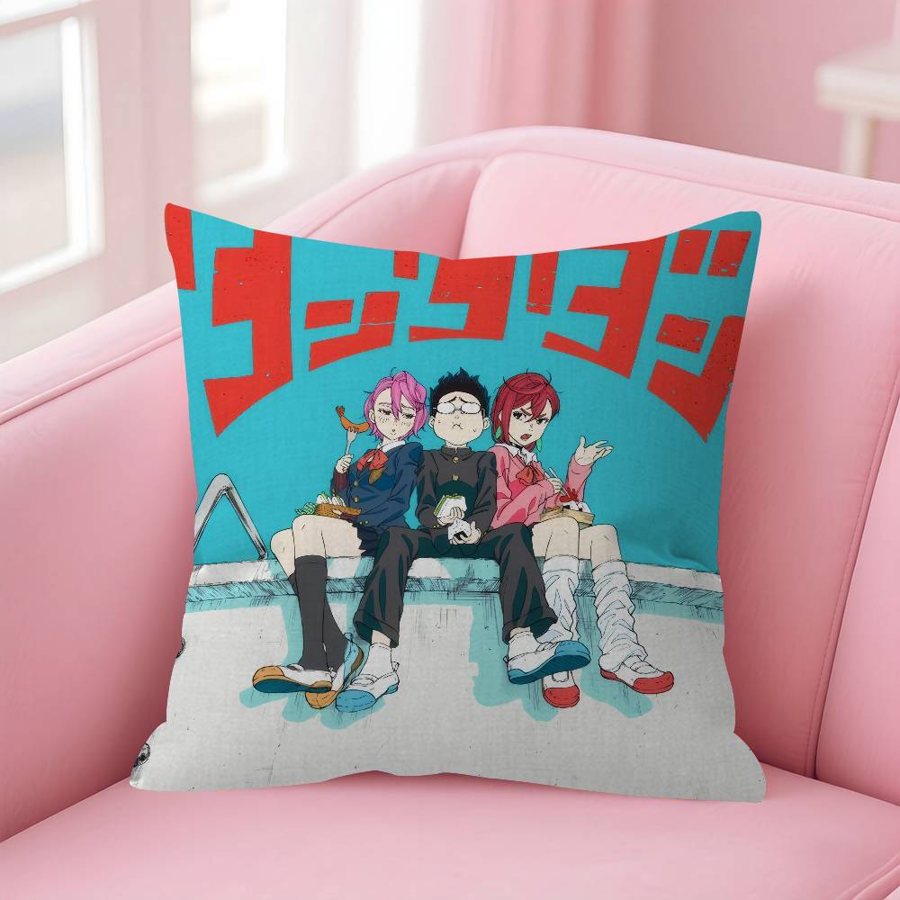 Anime Dandadan Japan Cushion Cover Inches Farmhouse Decor Home Throw Pillow Covers For Couch Decorations