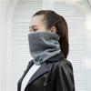 Unisex Fleece-Lined Knitted Snood: Warm Winter Neck Scarf With High-Neck Woolen Design In Versatile Korean Style