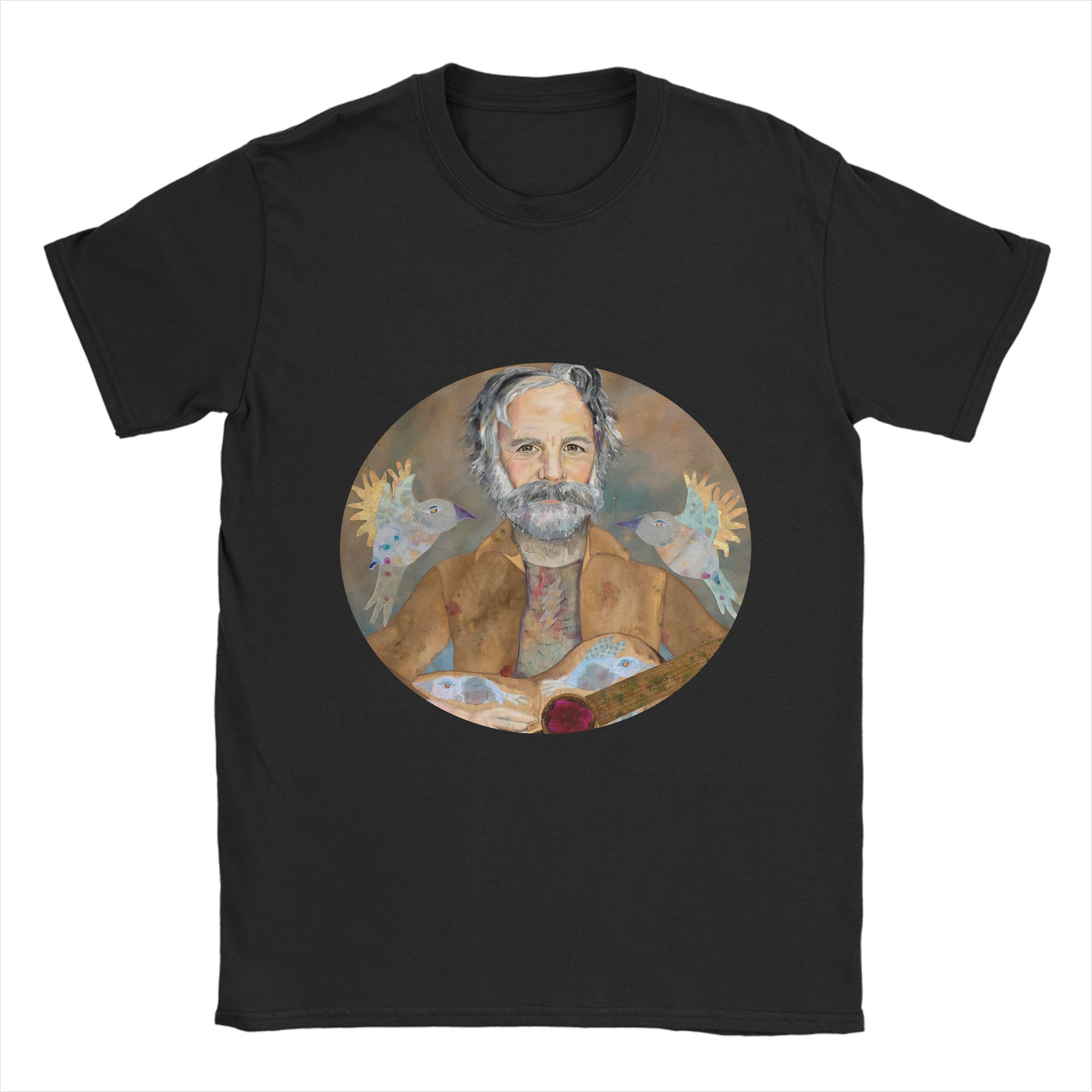 

Casual T Shirt Summer Bob Weir Fashion T-Shirts Cotton Tshirt for Man Awesome Pattern Short Sleeve Clothes - Men s Summer C... S разноцветный