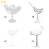 55KF för Kreativ Fågeldesign Cocktailglas Individualitet Glasbägare Alla hjärtans D
