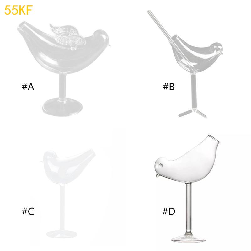 55KF för Kreativ Fågeldesign Cocktailglas Individualitet Glasbägare Alla hjärtans D