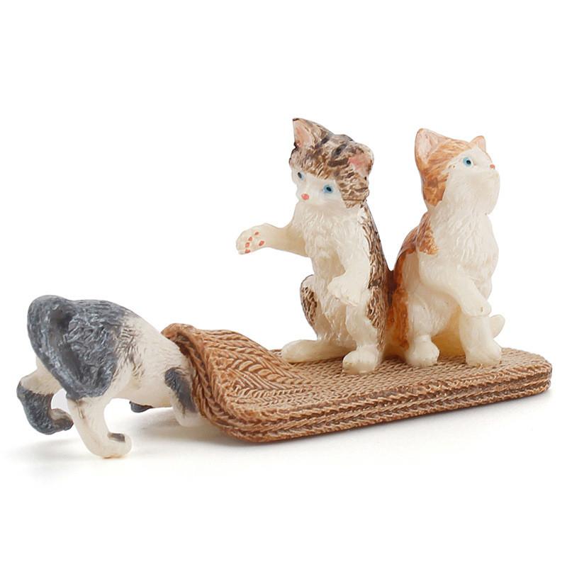 Creative Cat Model Figurine Pvc Collectible Desk Decor For Pet Lovers